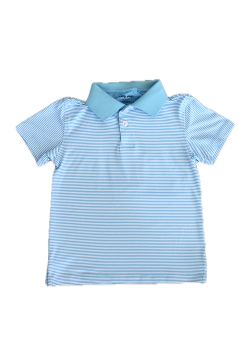 Carolina Blue Stripe Polo