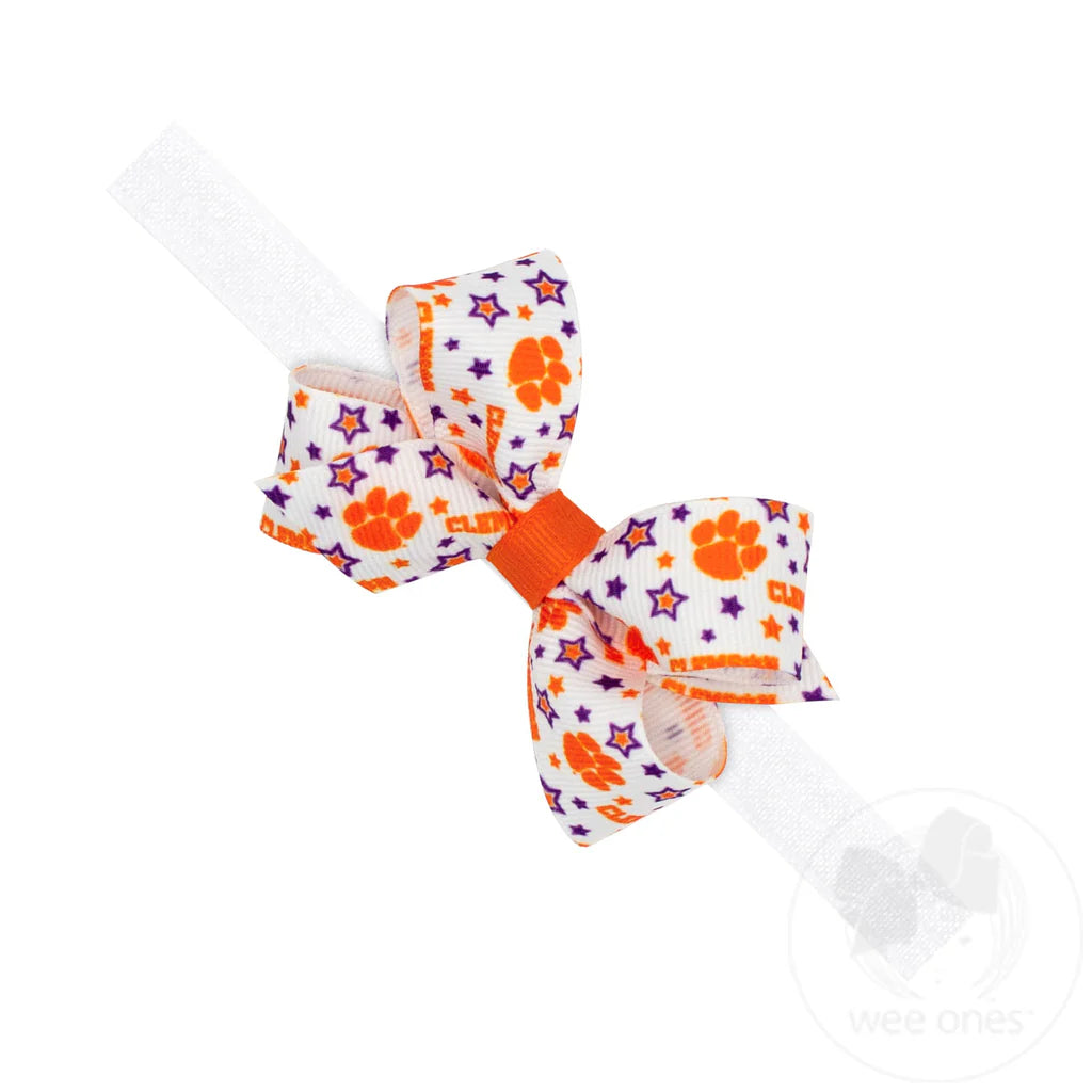 Mini Clemson Bow Headband