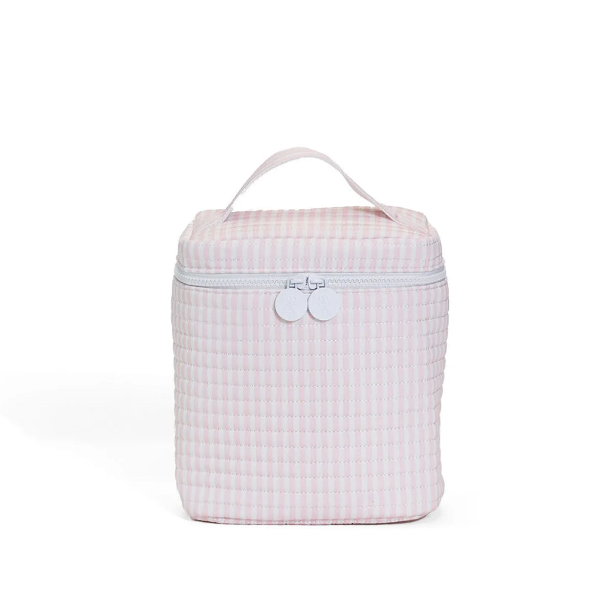 Pink Quilted Bottle Bag