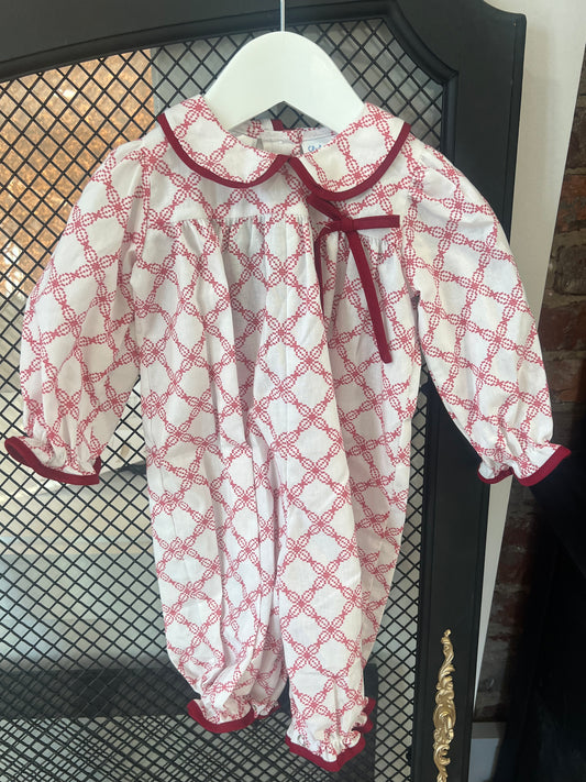 Cranberry Cross LS Romper