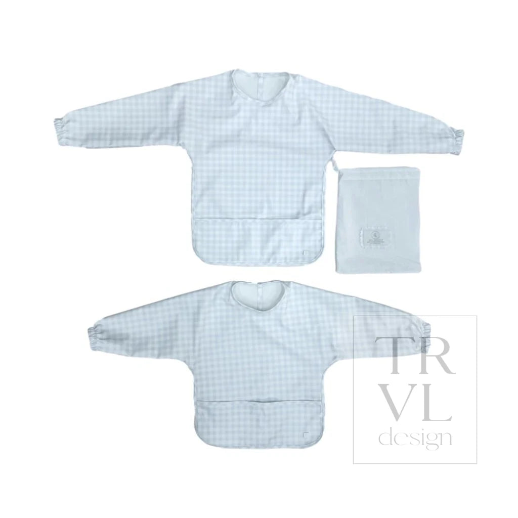Perfect Smock Bib Blue Check