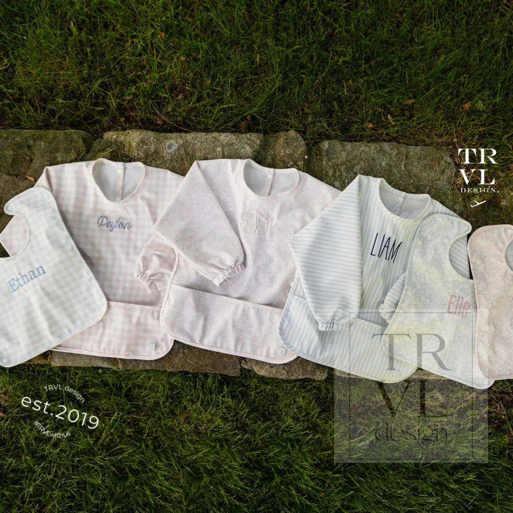 Perfect Smock Bib Blue Check