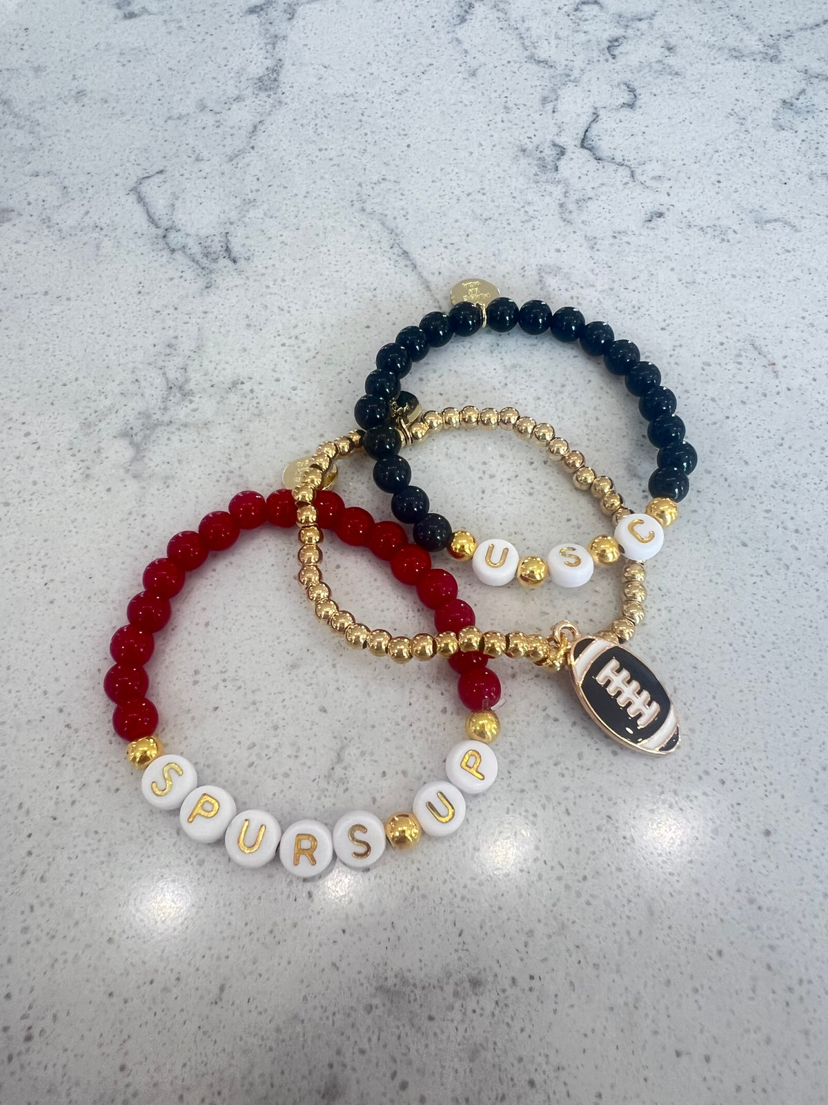Black Beaded Bracelet