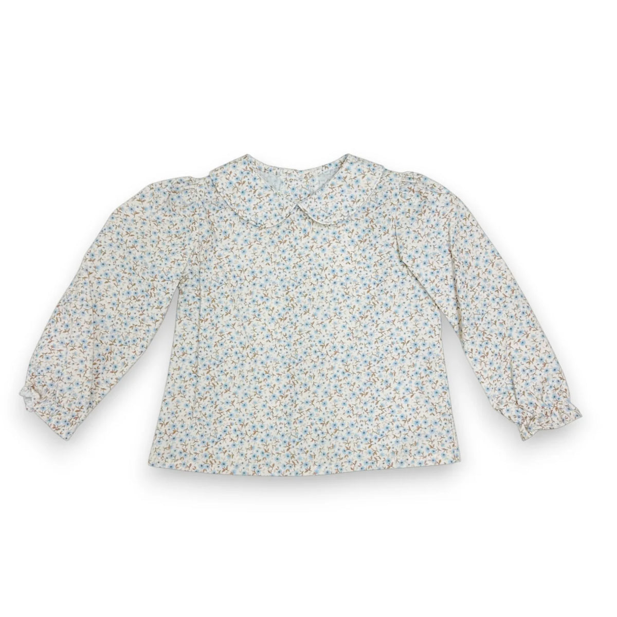 Zuccini Dusty Blue Floral Blouse