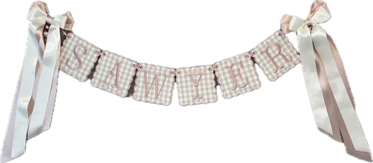 Baby Sawyer Name Banner
