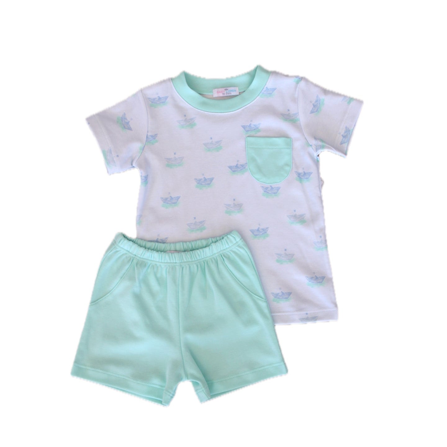 Paper Boats Short Set