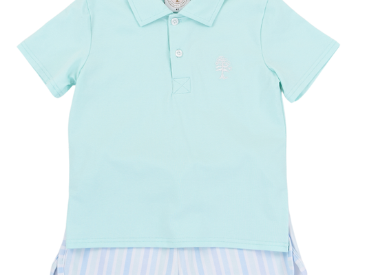 Seaside Stripe Polo Set