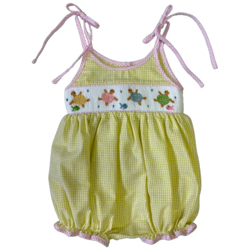 Sea Turtle Smocked Bubble