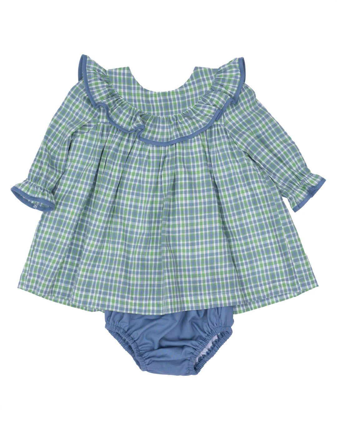 Bluegrass Plaid Bubble Romper