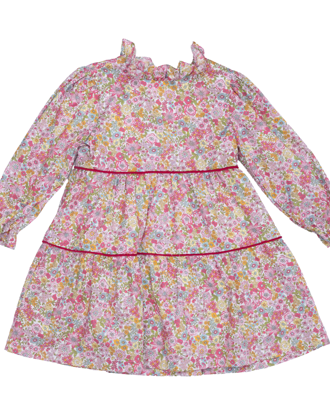 Raspberry Floral Dress