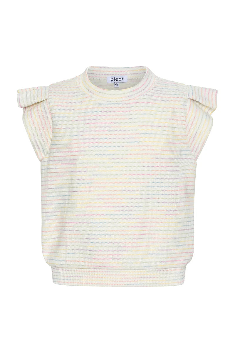 Olivia Top Rainbow Knit