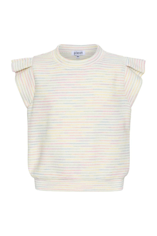 Olivia Top Rainbow Knit