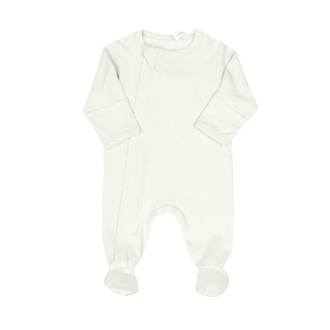 Zipper Footie (Cream)
