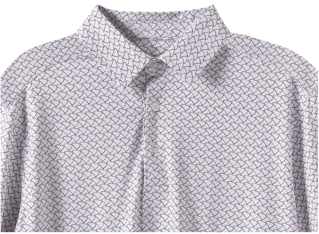 SC Outline Garnet Polo