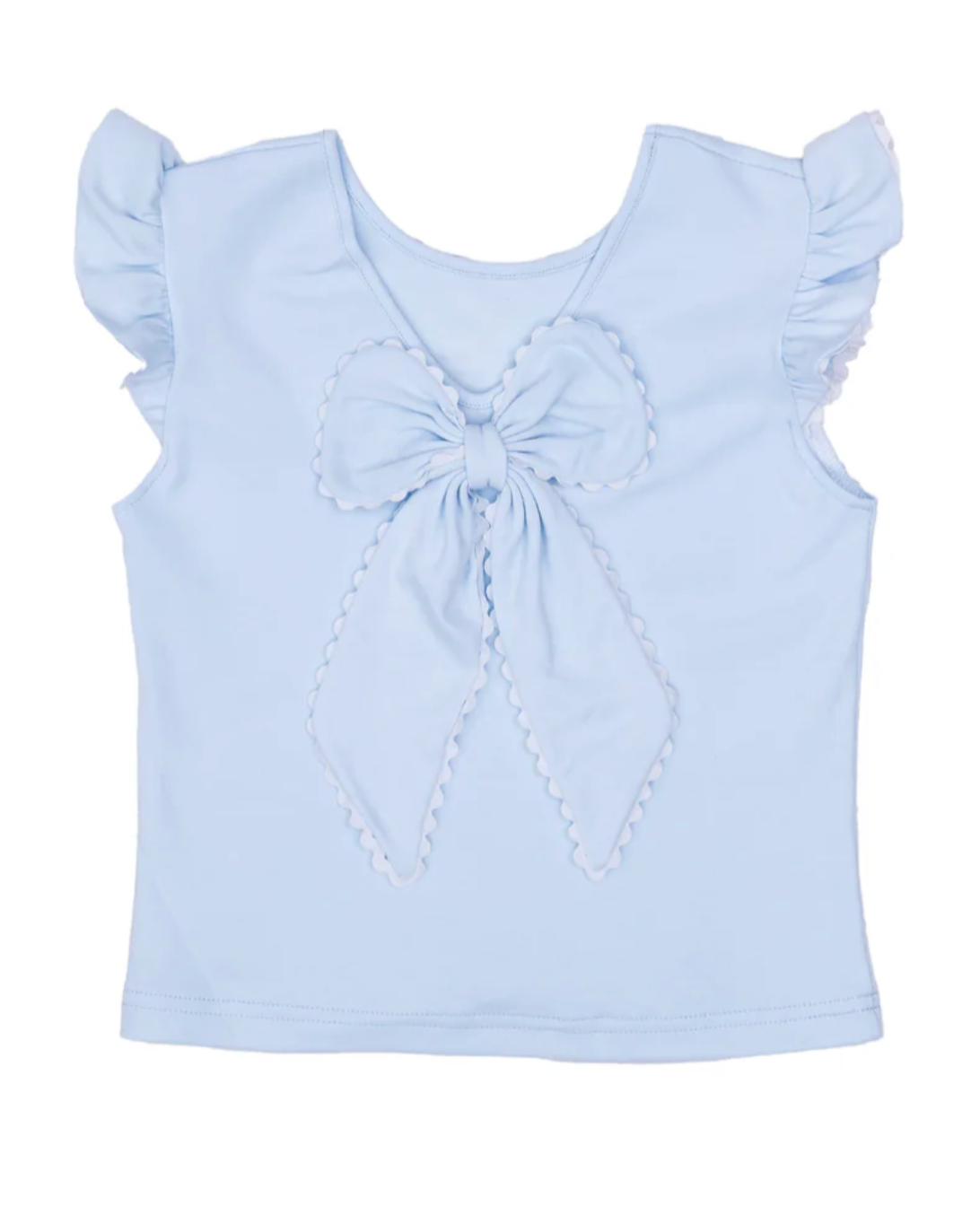 Light Blue Bow Tee
