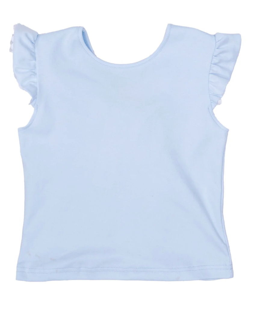 Light Blue Bow Tee