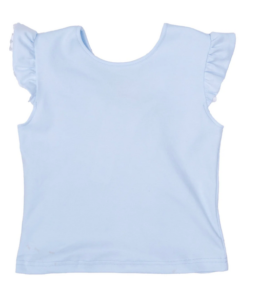 Light Blue Bow Tee