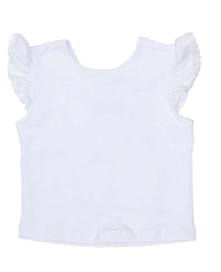 White Bow Tee