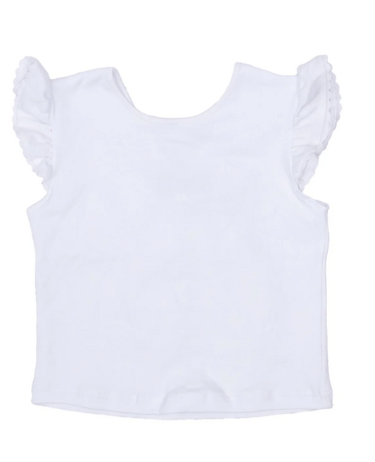 White Bow Tee
