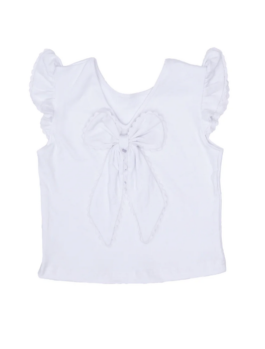 White Bow Tee