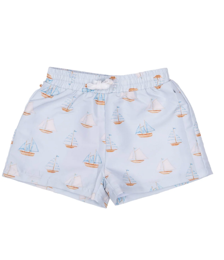Blue Sails Swim Trunks