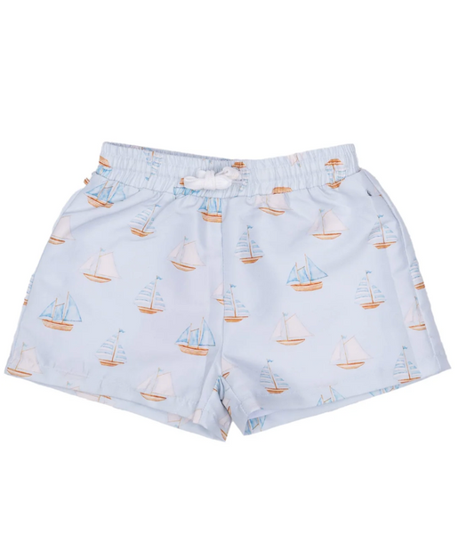 Blue Sails Swim Trunks