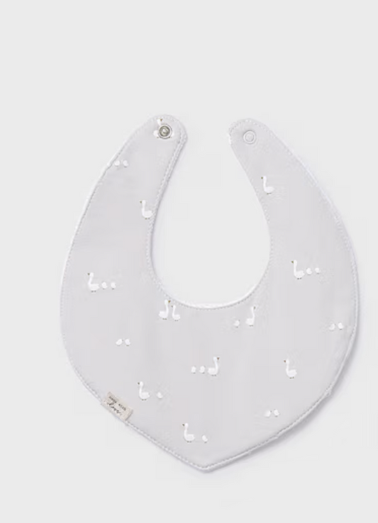 Silver Geese Bib