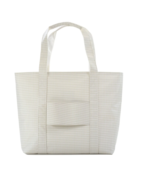 Jumbo Tote Pearl Grey Gingham