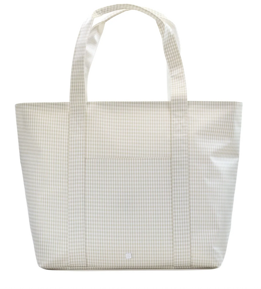 Jumbo Tote Pearl Grey Gingham