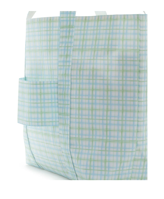 Jumbo Tote Plaid Green