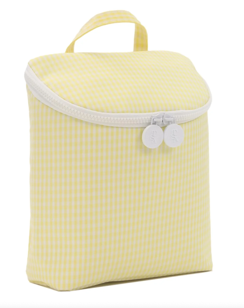 Yellow Gingham Lunch Bag