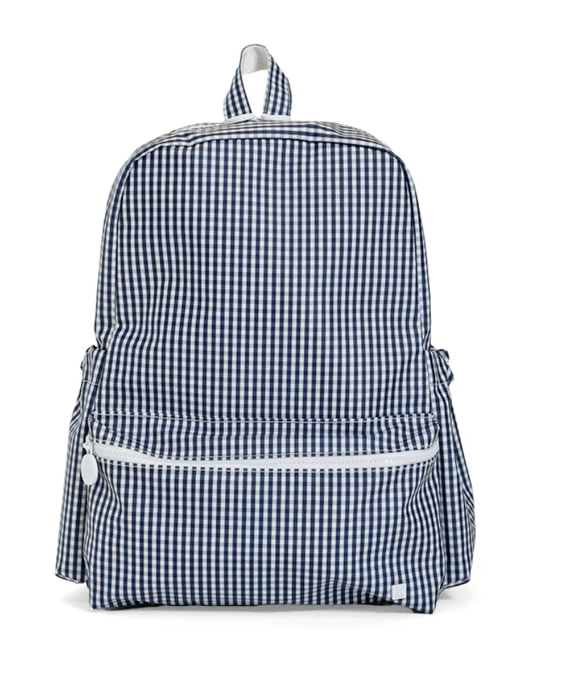 Navy Gingham Backpacker
