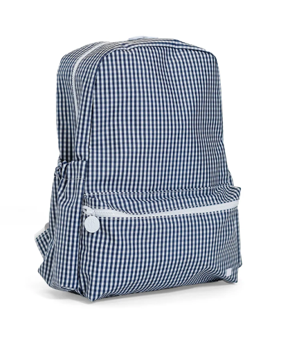 Navy Gingham Backpacker