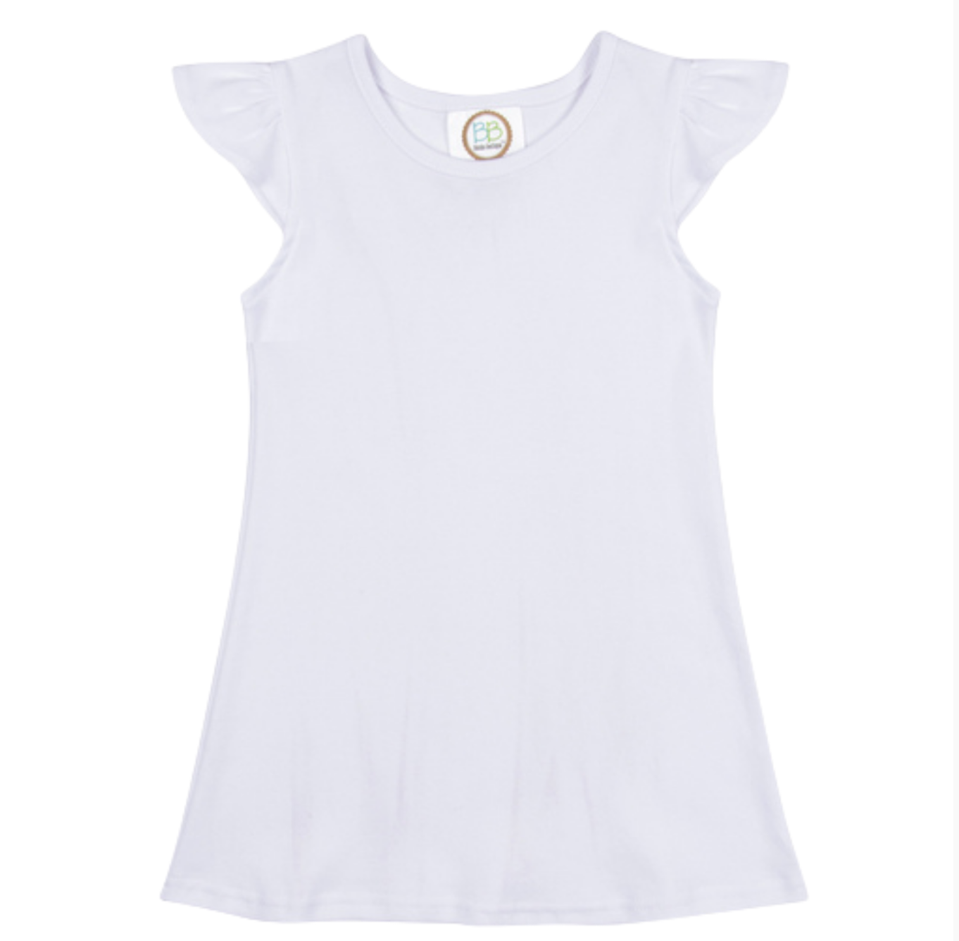 Blank Girl's Flutter Sleeve Dress