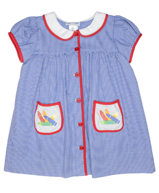 Crayon Gingham Dress