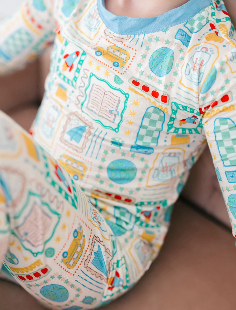 Blue Little Learner PJ Set