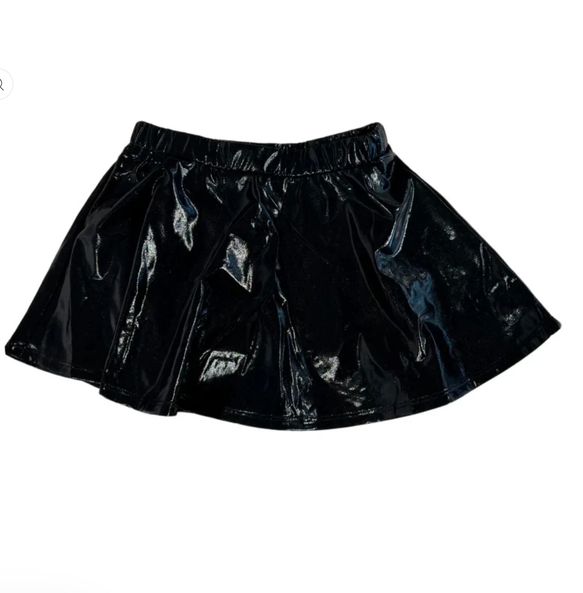 Metallic Black Skort