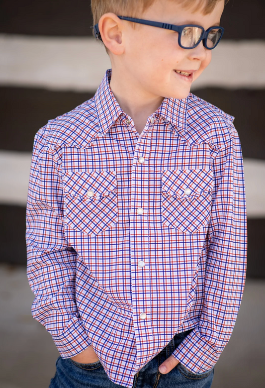 Trinity Plaid Pearl Snap Shirt