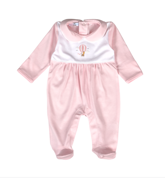 Pink Balloon Ride Footie