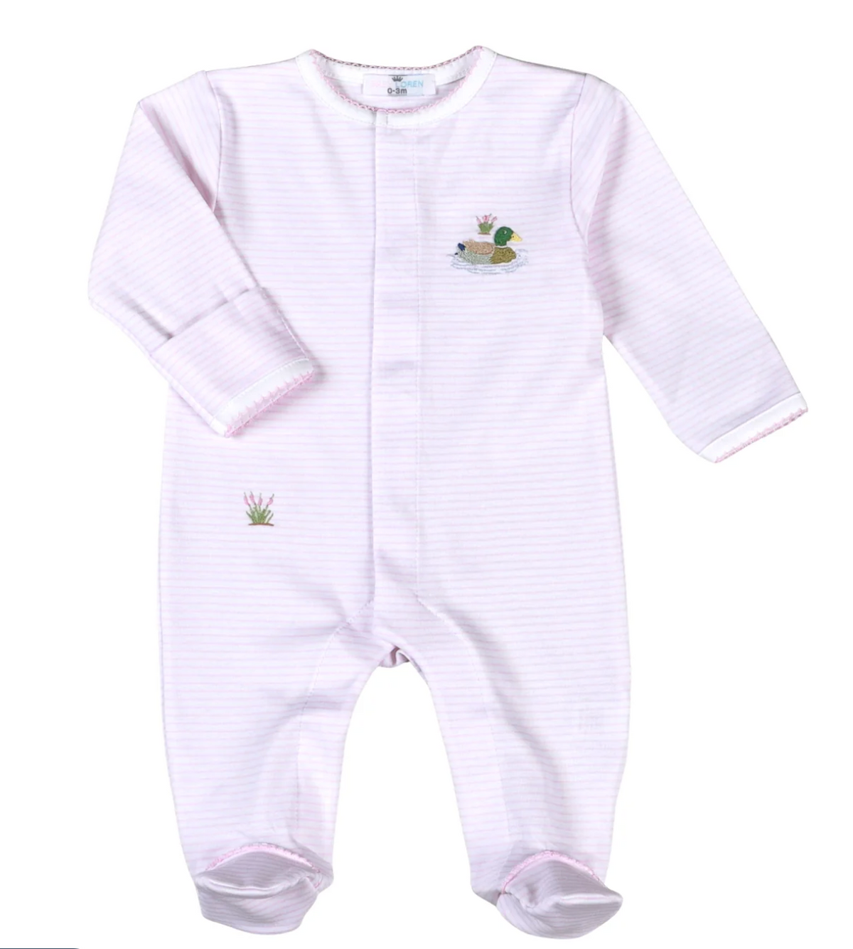 Pink Mallard Pima Footie