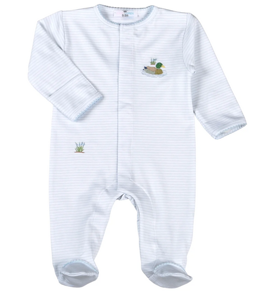 Blue Mallard Pima Footie