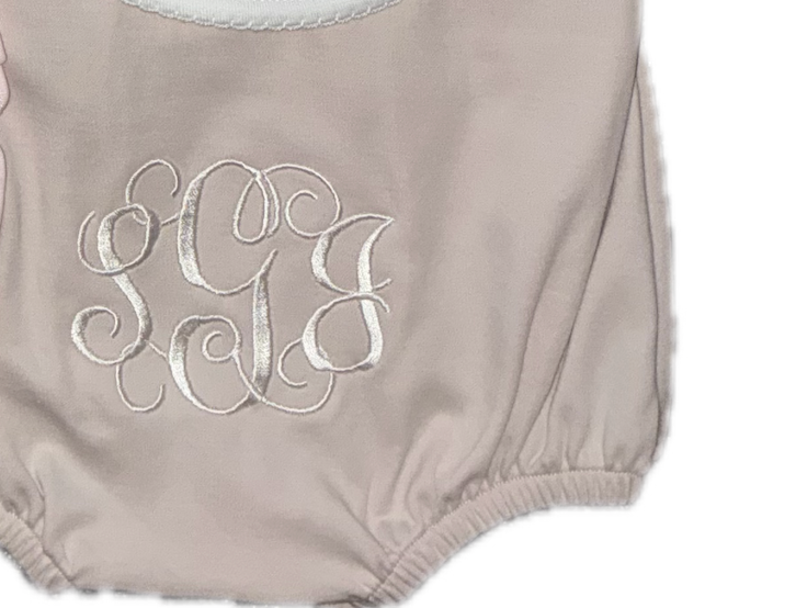 Baby Sawyer Monogrammed Bubble