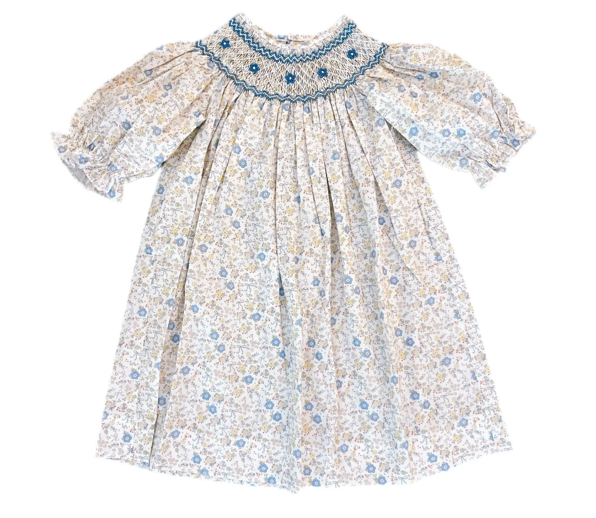 Ashley Blue/Yellow Floral Dress