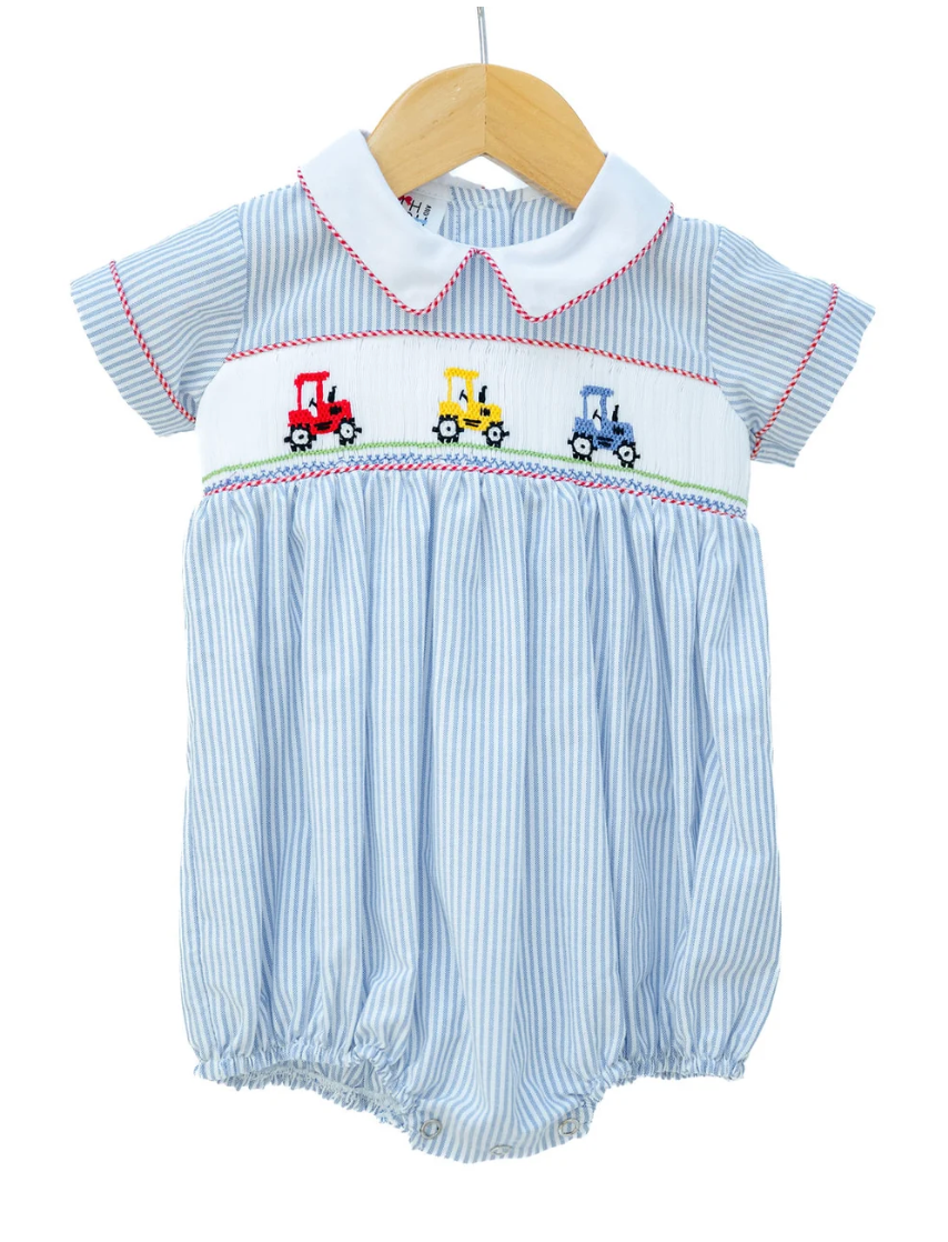 Tractors Smocked Henry Bubble