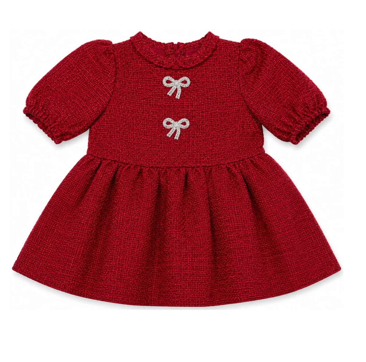 Catherine Red Tweed Dress