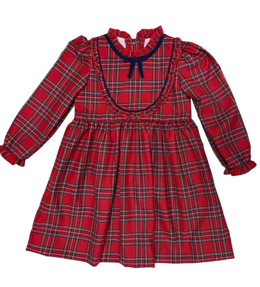 Red Plaid Angie LS Dress