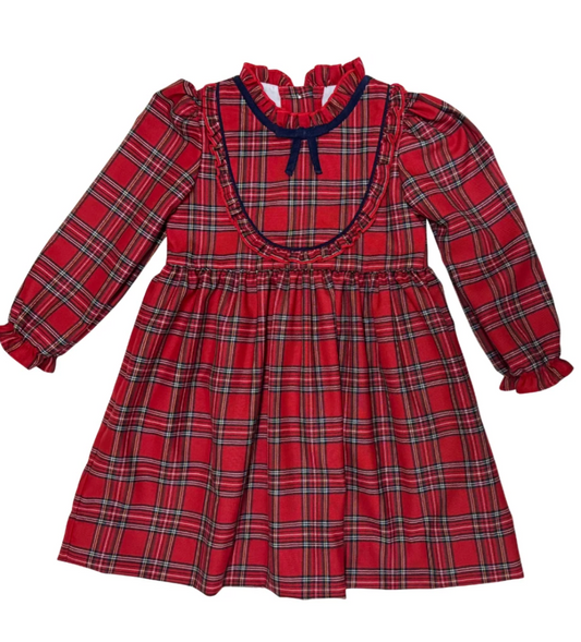 Red Plaid Angie LS Dress