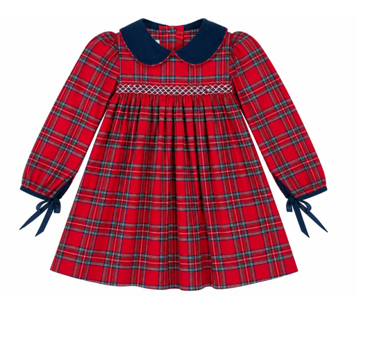 Red Plaid Brianne Dress