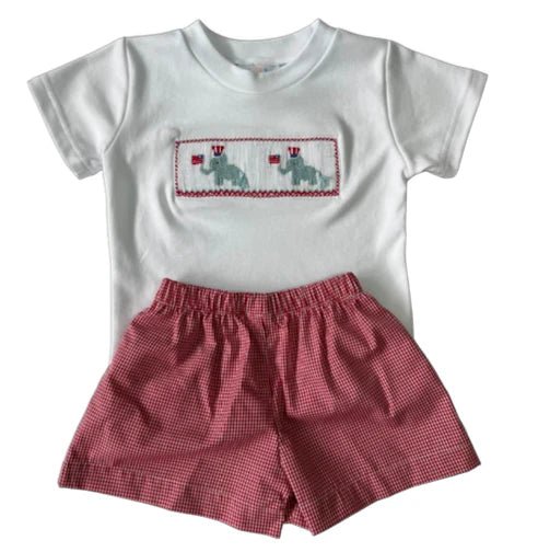 Patriotic Smocked Short Set