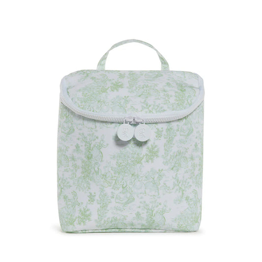 Green Bunny Toile Lunch Bag
